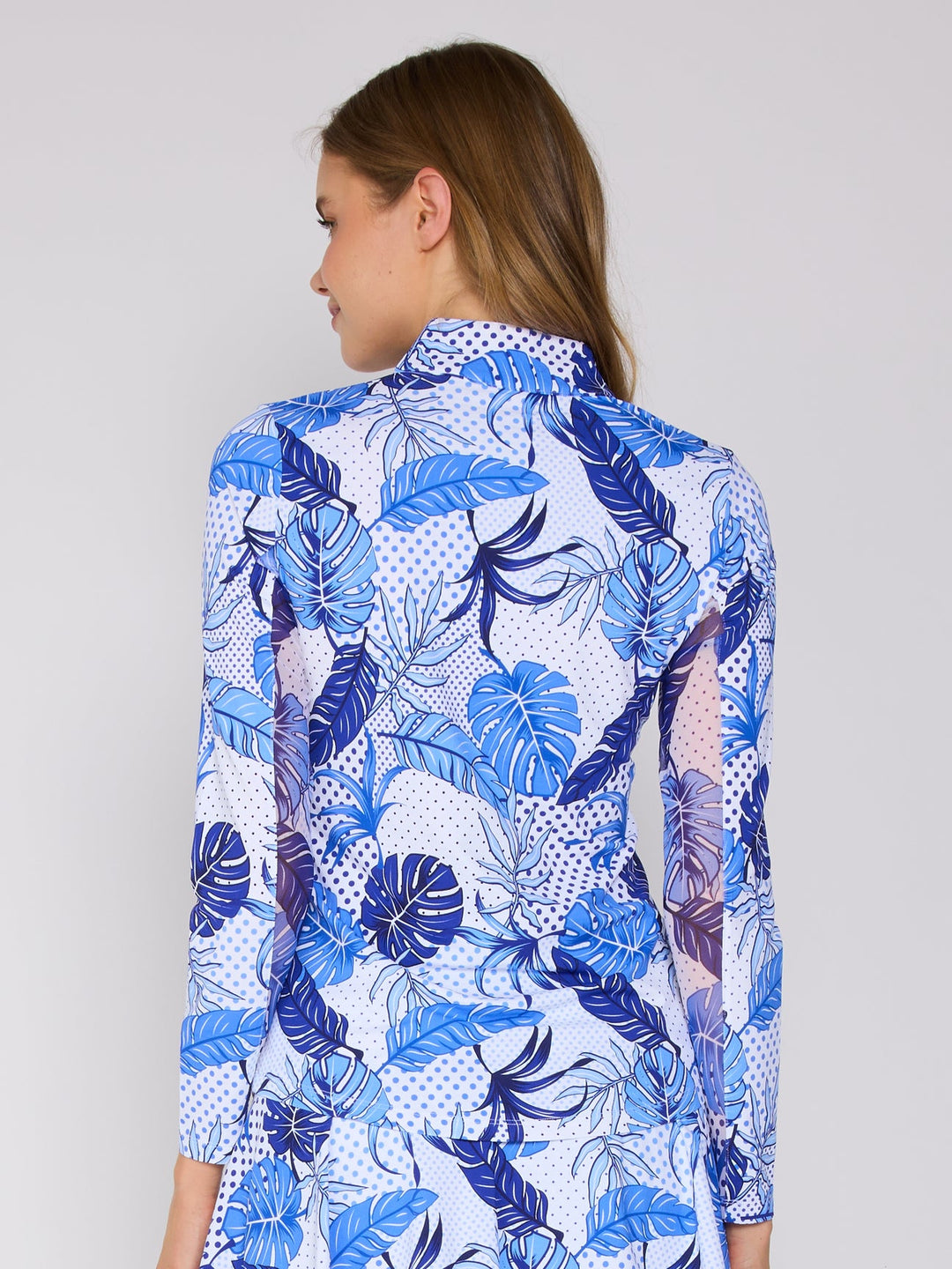 G-Lifestyle Long Sleeve Polo - Blue Oasis - Skorzie