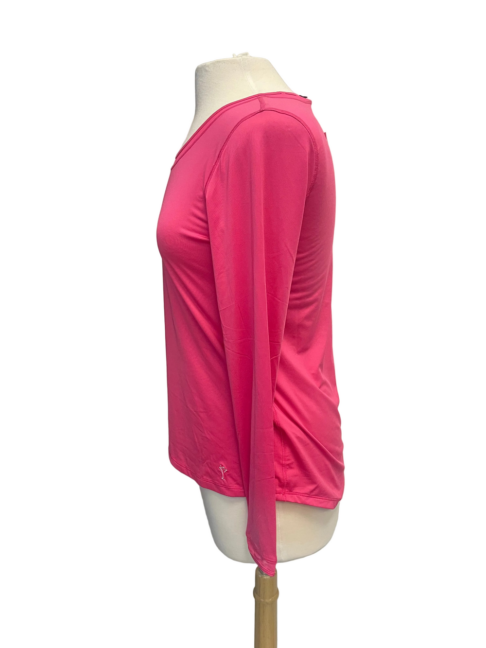 Golftini Short Long Sleeve Mesh Polo - Hot Pink - Skorzie