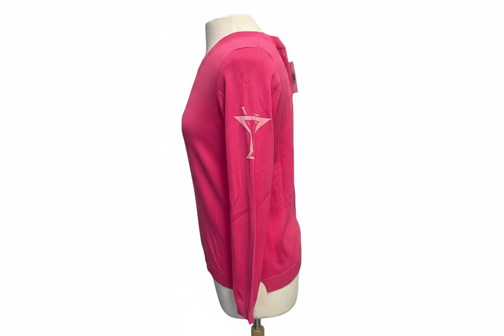 Golftini Crewneck Sweater - Hot Pink - Skorzie