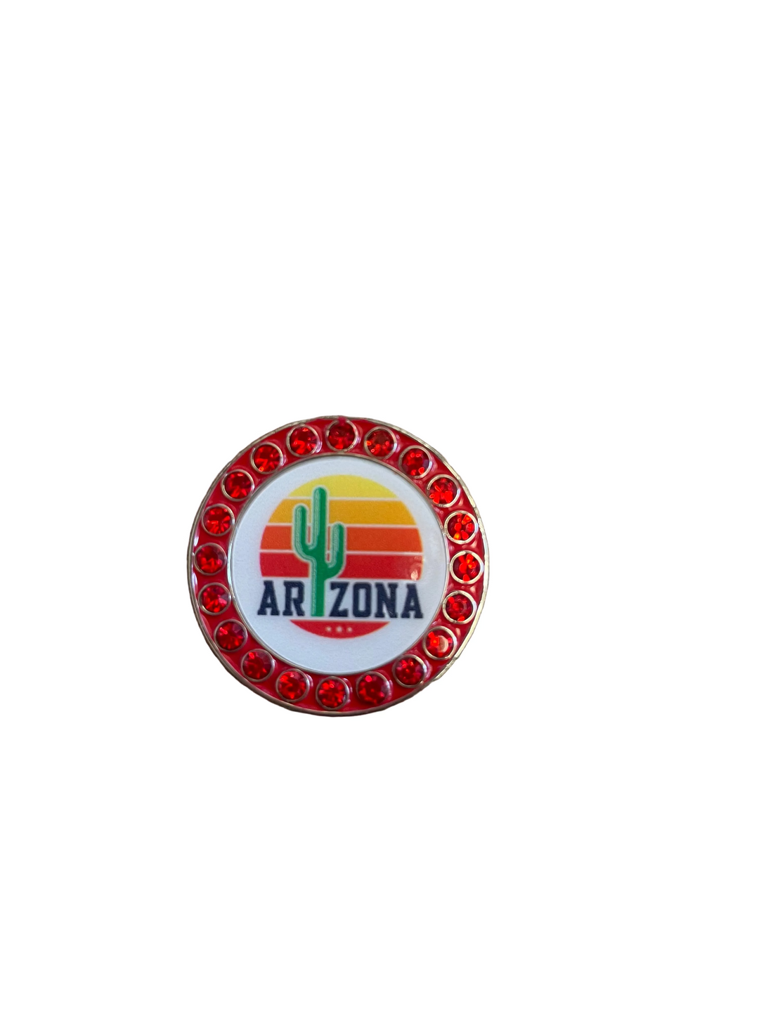 Best Of Golf America Crystal Rim Ball Marker - Arizona with Cactus - Skorzie