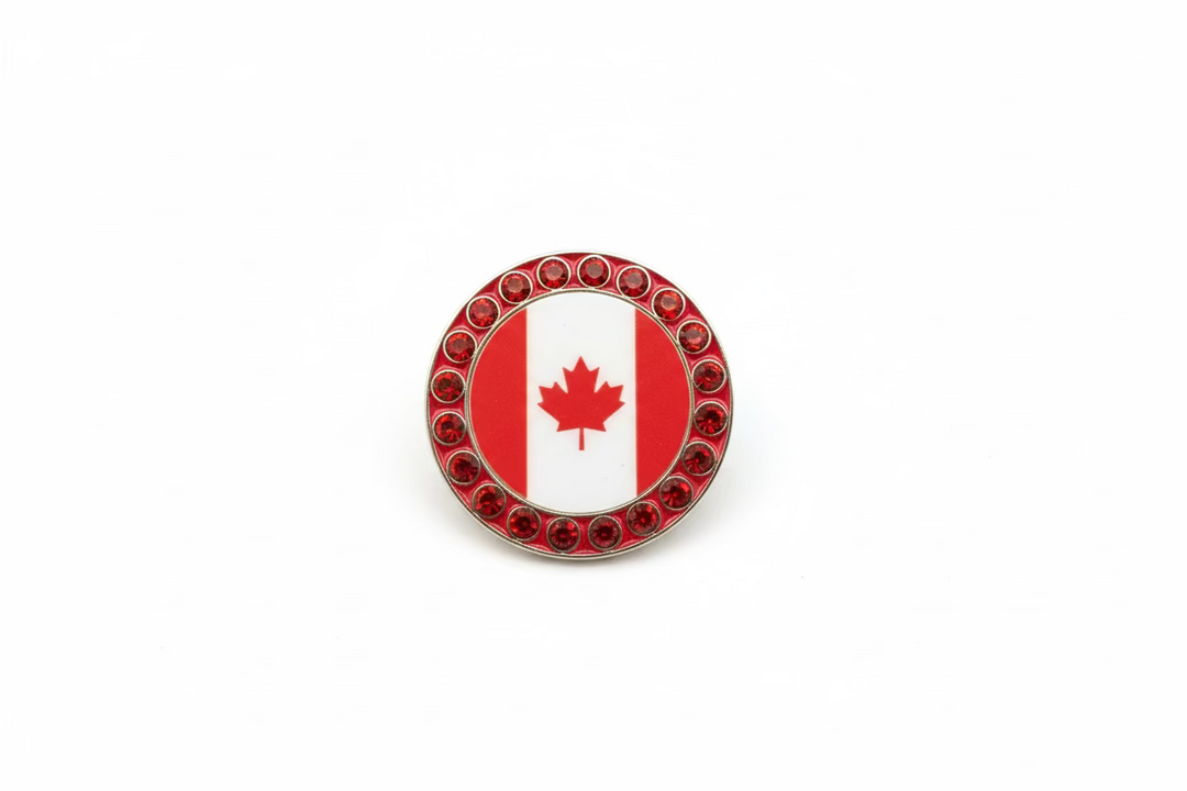Best Of Golf America Magnetic Crystal Ball Marker - Canadian Flag - Skorzie