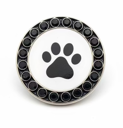Golf America Magnetic Crystal Ball Marker - Dog Paw - Skorzie