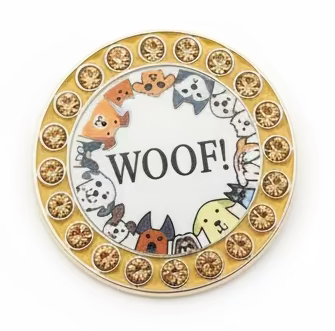 Golf America Magnetic Crystal Ball Marker - WOOF - Skorzie