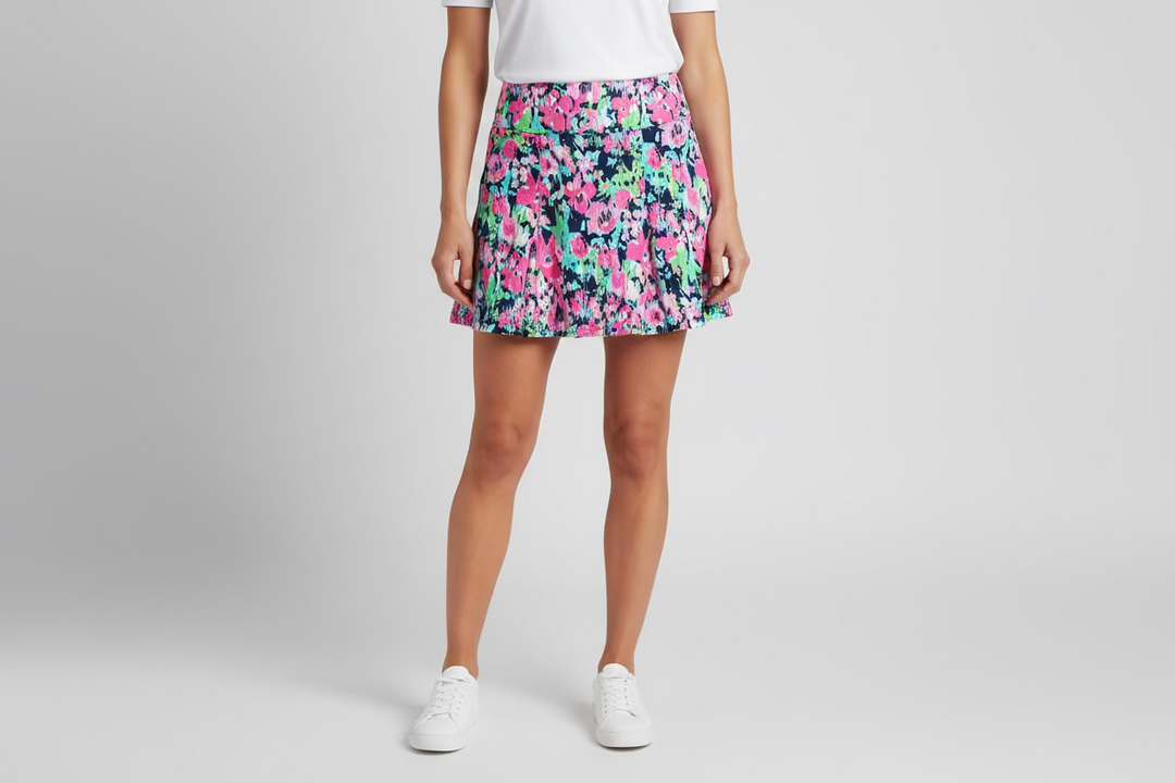 G-Lifestyle Navy Bloom Skort - Skorzie