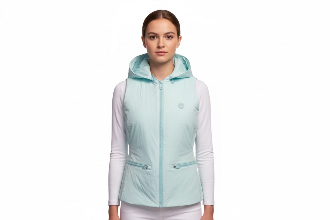 G/FORE Hooded Vest - Powder Blue - Skorzie