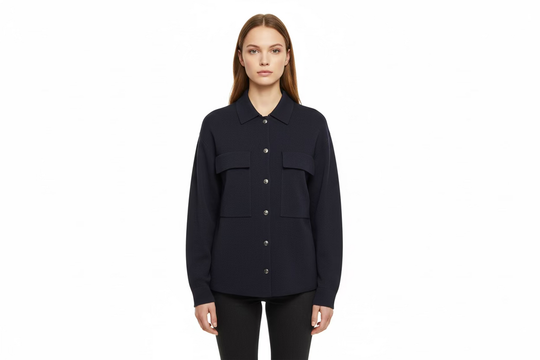 Bogner Icaria Snap Closure Jacket - Navy - Skorzie