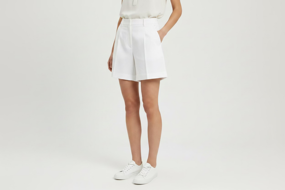 G/FORE High Waisted Shorts - Chalk White - Skorzie