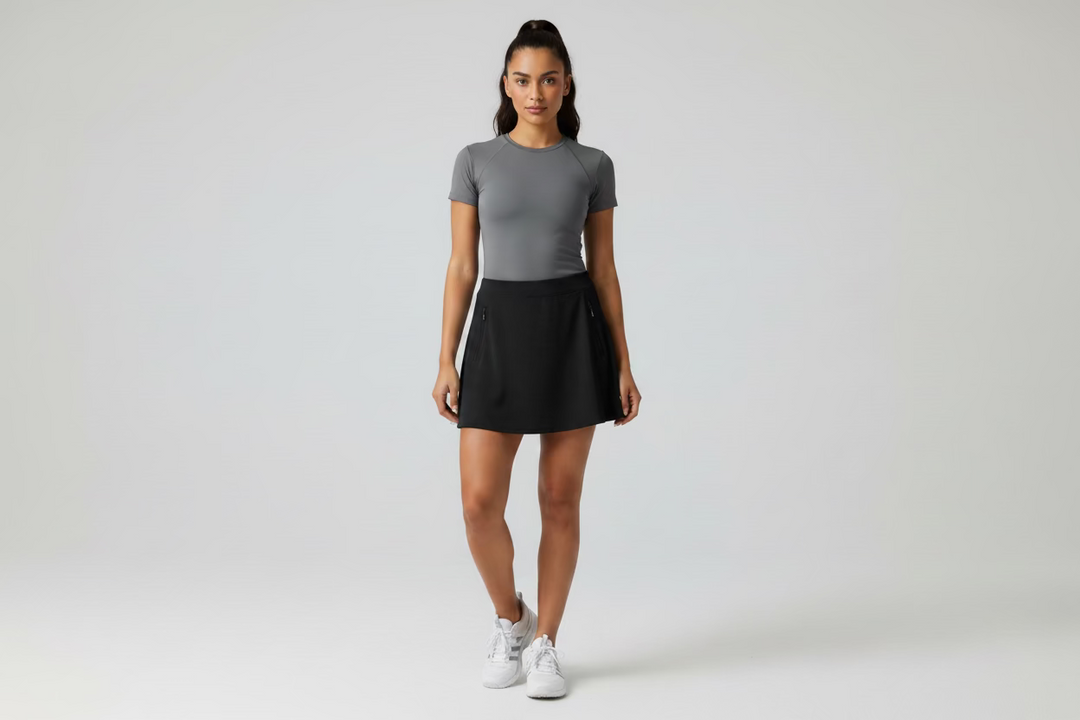 G/FORE Tech A-Line Skort (15) - Onyx - Skorzie
