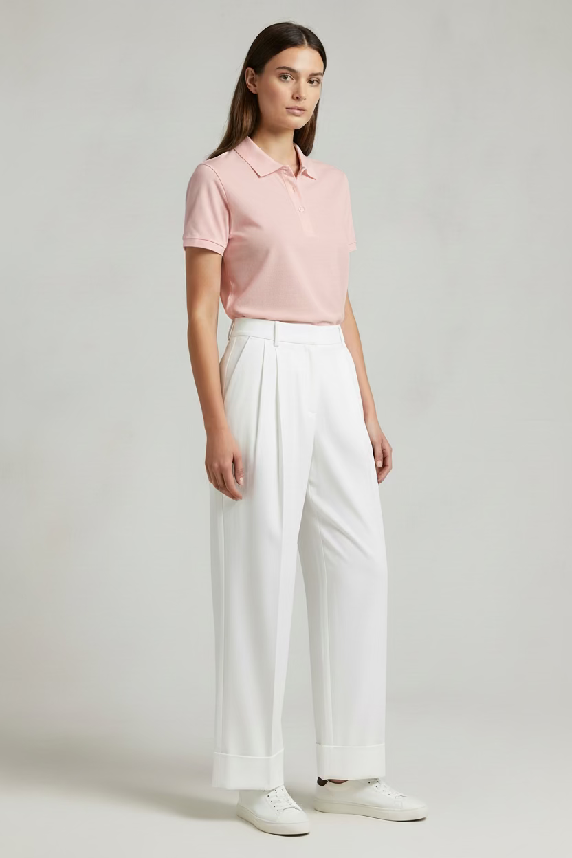 G/FORE Straight Leg Mid Rise Stretch Pant - Snow - Skorzie