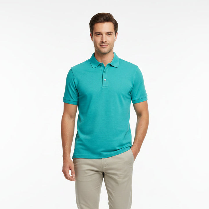 G/FORE Solid Tech Cotton Polo - Siren - Skorzie