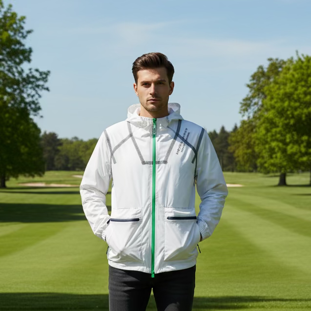 G/FORE Nylon Full Zip Jacket - Snow - Skorzie