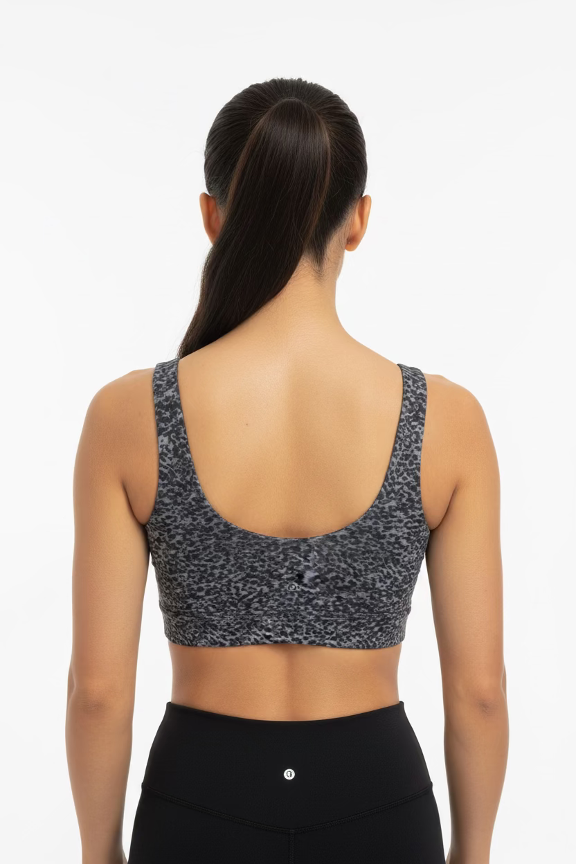 Varley Let's Go Elsie Sports Bra - Grey Leopard - Skorzie