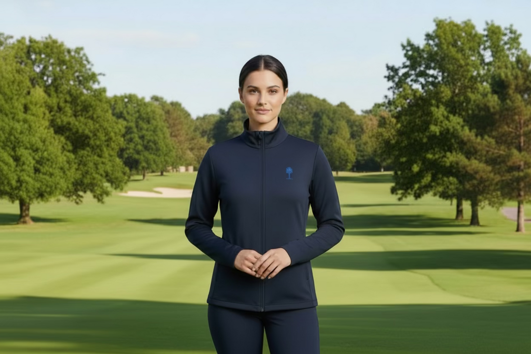 J. Lindeberg Full Zip Jacket (w/logo) - Navy - Skorzie