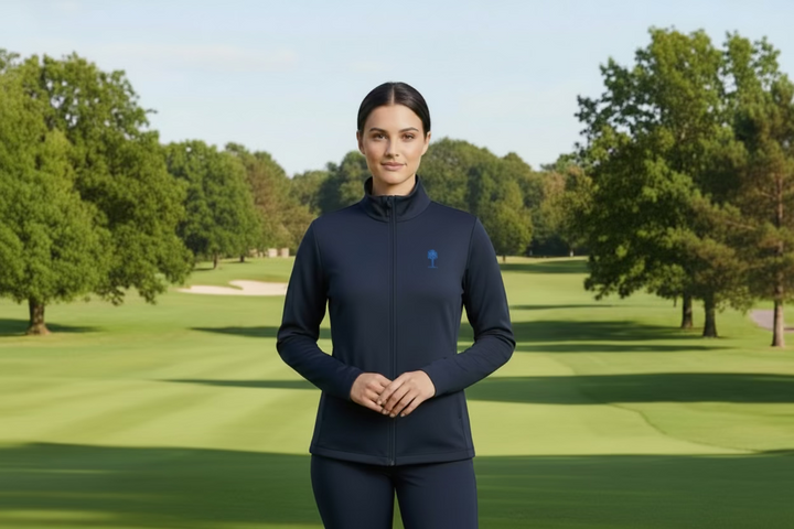 J. Lindeberg Full Zip Jacket (w/logo) - Navy - Skorzie