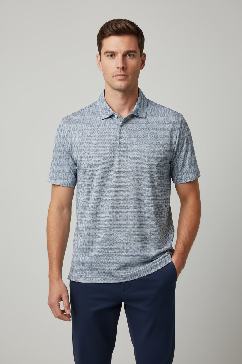 Holderness & Bourne The Davis Polo - Dune/Navy - Skorzie