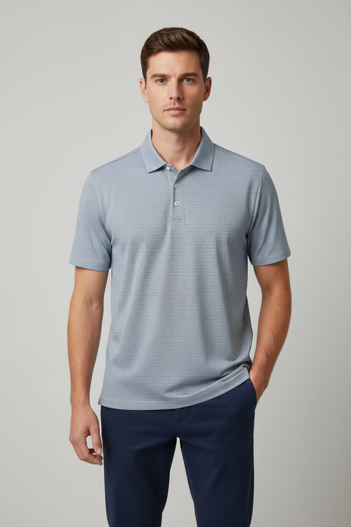 Holderness & Bourne The Davis Polo - Dune/Navy - Skorzie