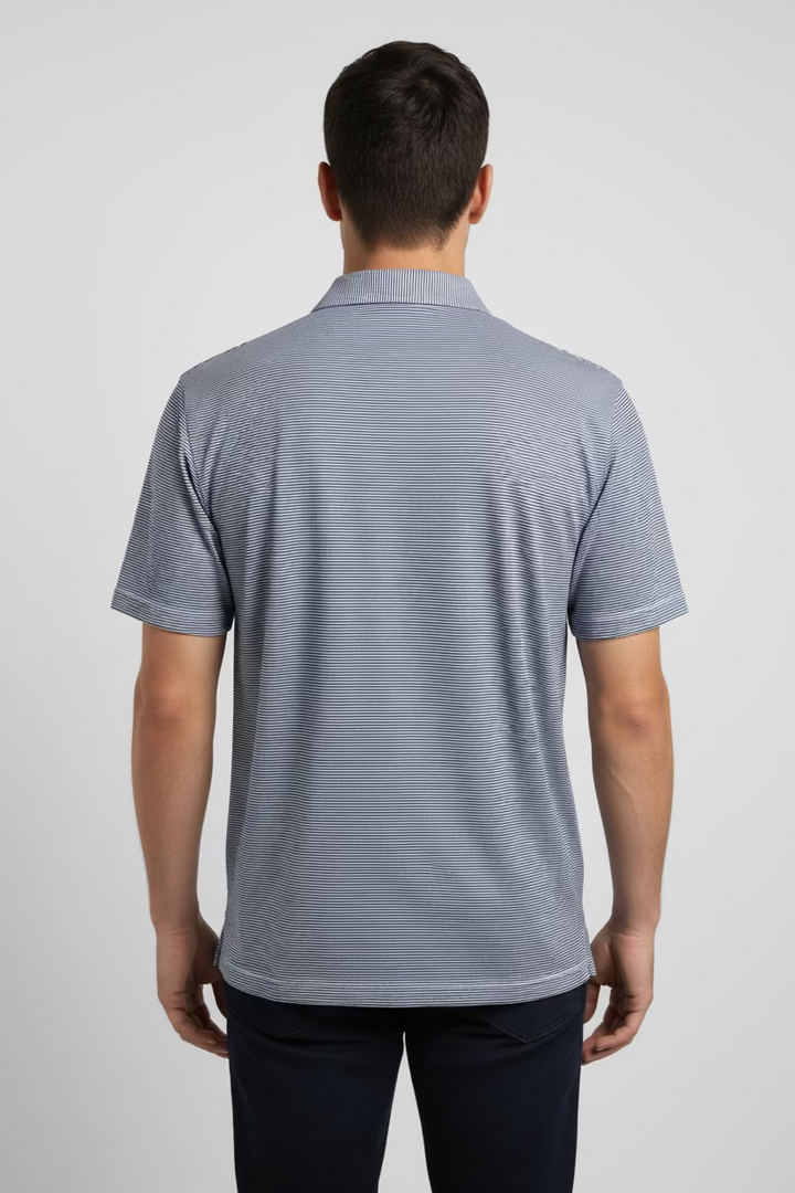 Holderness & Bourne The Perkins Polo - Navy/White - Skorzie