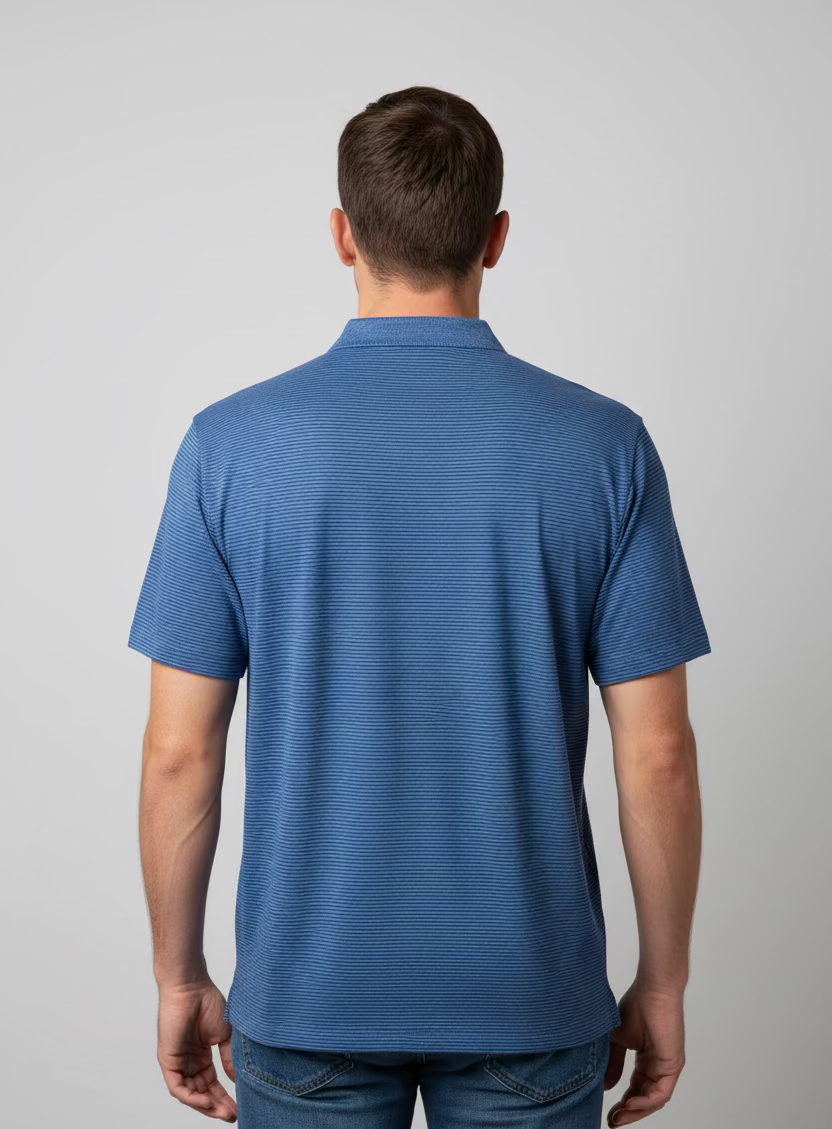 Holderness & Bourne The Nagle Polo - Navy/Blue - Skorzie