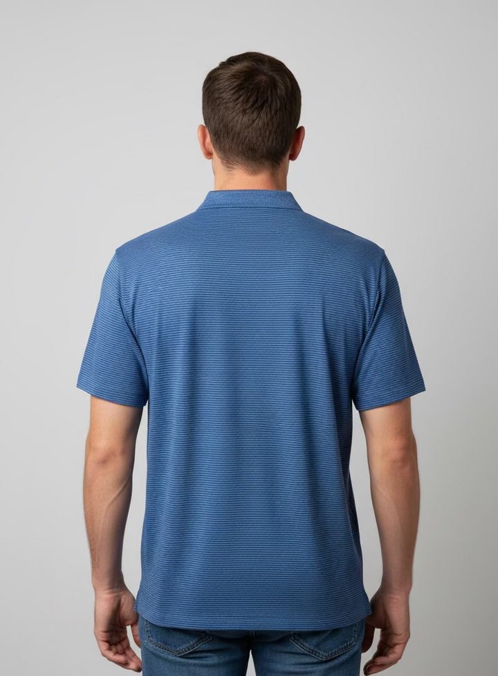 Holderness & Bourne The Nagle Polo - Navy/Blue - Skorzie