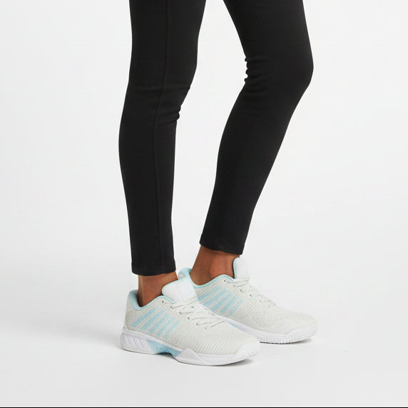 K-Swiss Hypercourt Express Shoes - Grey/White/Glow (Copy) - Skorzie