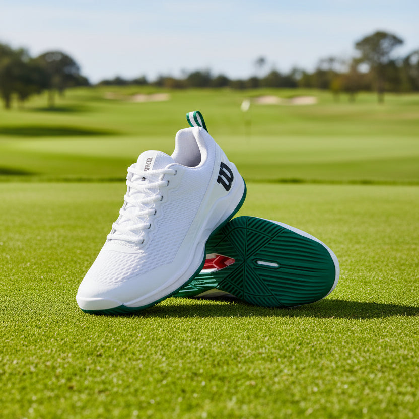 Wilson Rush Pro 4.5 Shoes - White/Aventurine - Skorzie