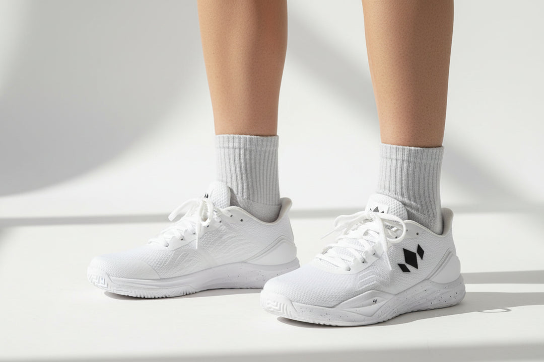 Diadem Sports Court Burst Shoes - White - Skorzie