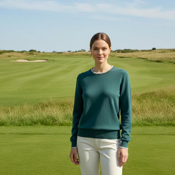 Peter Millar Crewneck Classic Sweatshirt - Forest Green - Skorzie