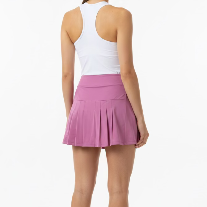 Amy Sport Marisa Pleated Skort (18') - Pink Sand - Skorzie