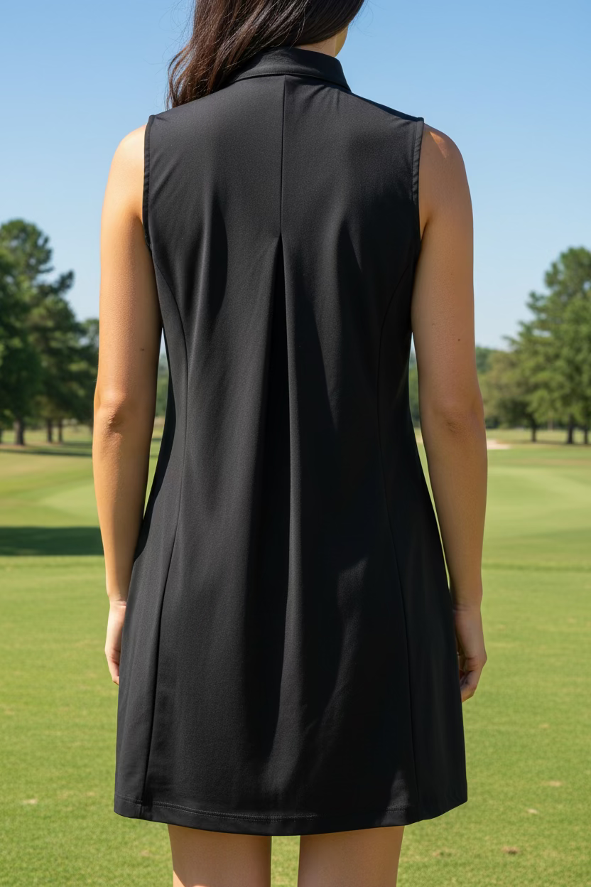Amy Sport Frontline Dress - Black - Skorzie