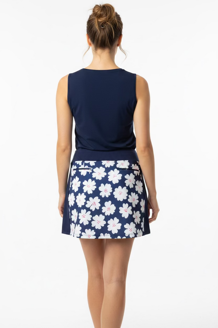 Amy Sport Spitfire Petite Skort 16" - Retro Flowers - Skorzie