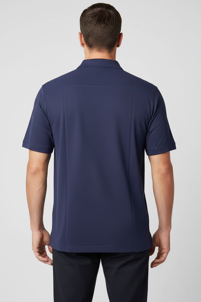 IBKUL Mens Short Sleeve Polo - Navy Ink - Skorzie