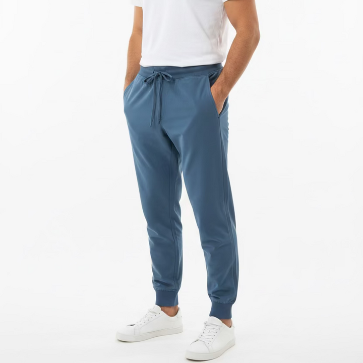 Rhoback Mens Delta Performance Joggers Pant - Slate Blue - Skorzie