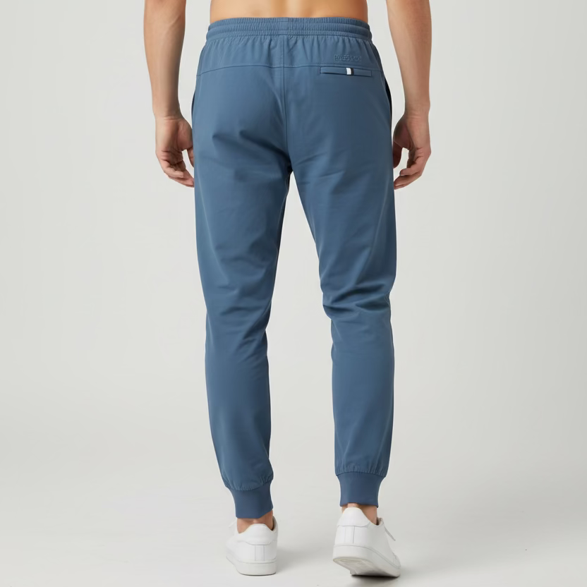 Rhoback Mens Delta Performance Joggers Pant - Slate Blue - Skorzie
