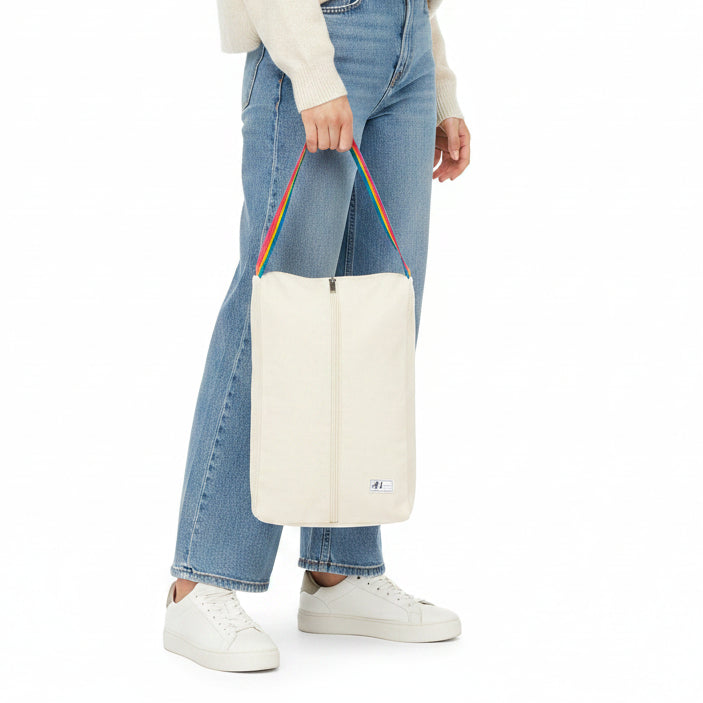 Ame & Lulu Hamptons Beauty Shoe Bag - Rainbow Neutral (Copy) - Skorzie