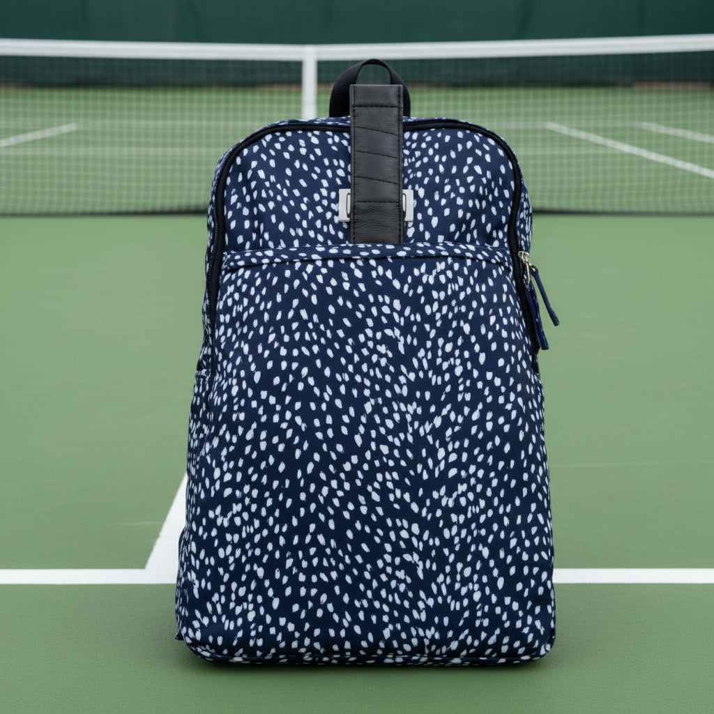 Ame & Lulu Game On Tennis Backpack - Navy Antelope - Skorzie