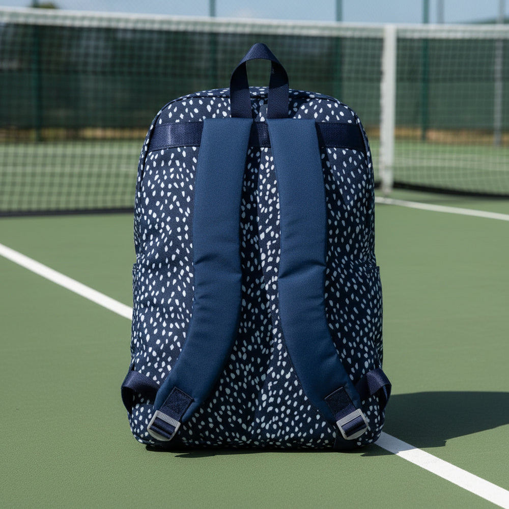 Ame & Lulu Game On Tennis Backpack - Navy Antelope - Skorzie