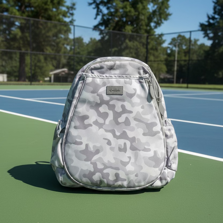 Ame & Lulu Game On Tennis Backpack - Grey Camo - Skorzie