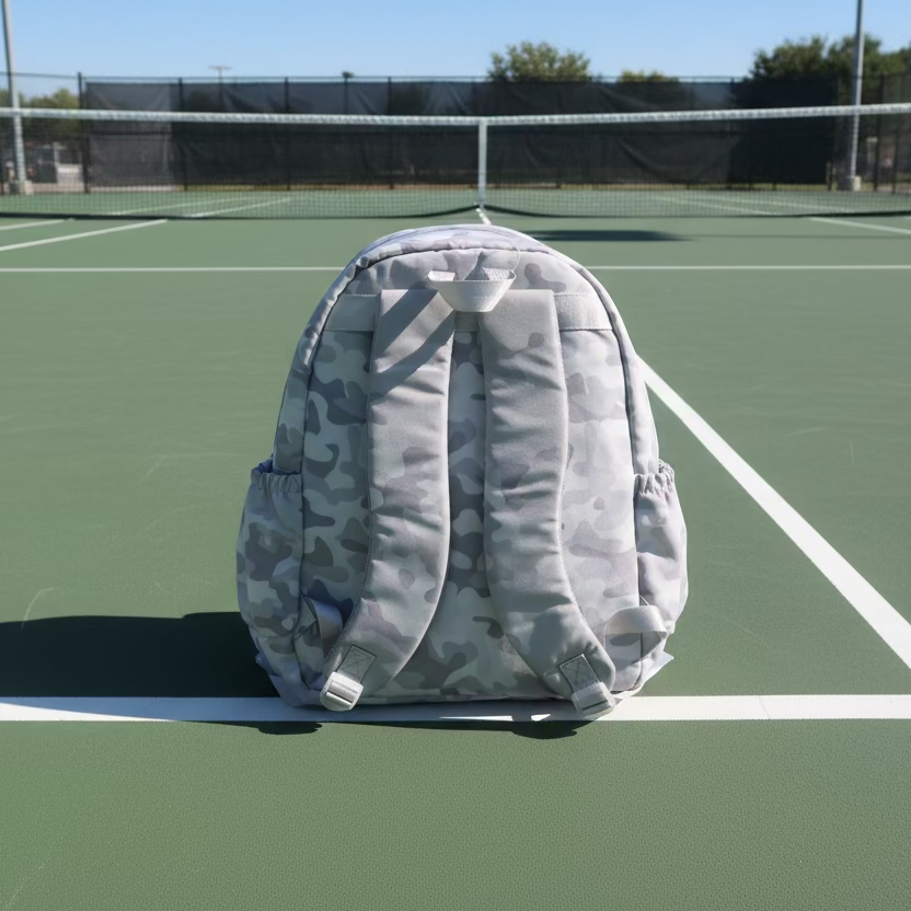 Ame & Lulu Game On Tennis Backpack - Grey Camo - Skorzie