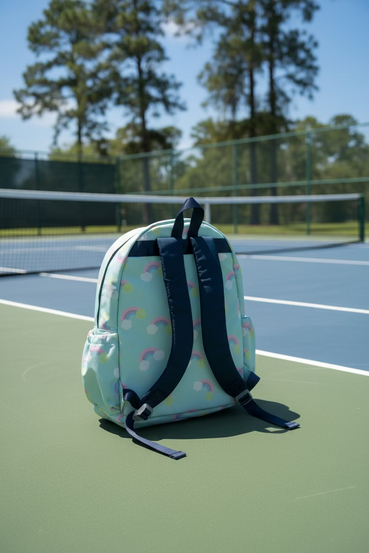 Ame & Lulu Kids Game On Tennis Backpack - Rainbow Tennis Dream - Skorzie