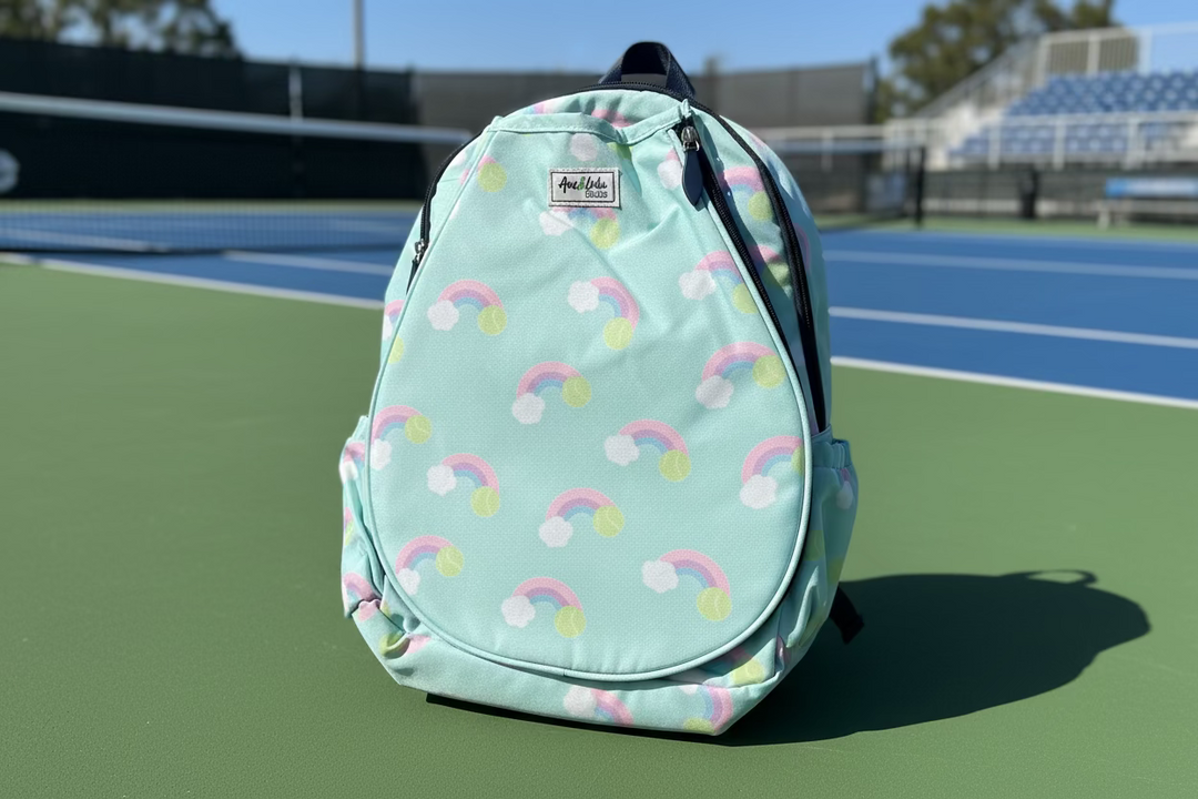 Ame & Lulu Kids Game On Tennis Backpack - Rainbow Tennis Dream - Skorzie