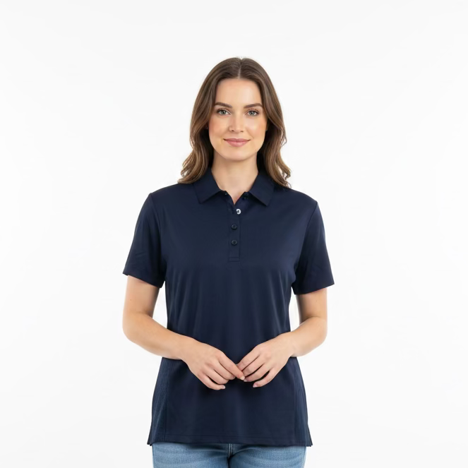 Dunning Golf Performance Short Sleeve Button Polo - Halo - Skorzie