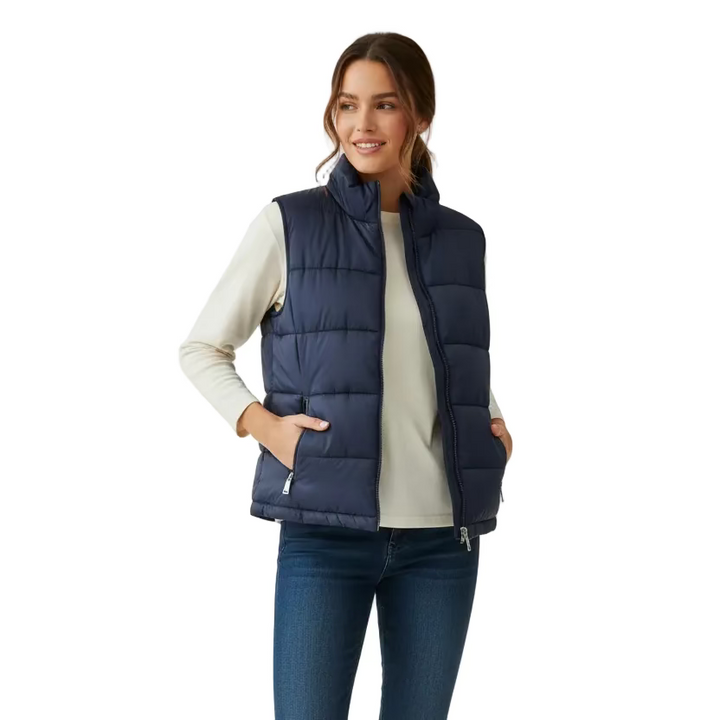 Greyson Aries Channel Quilted Hybrid Vest - Maltese Blue - Skorzie