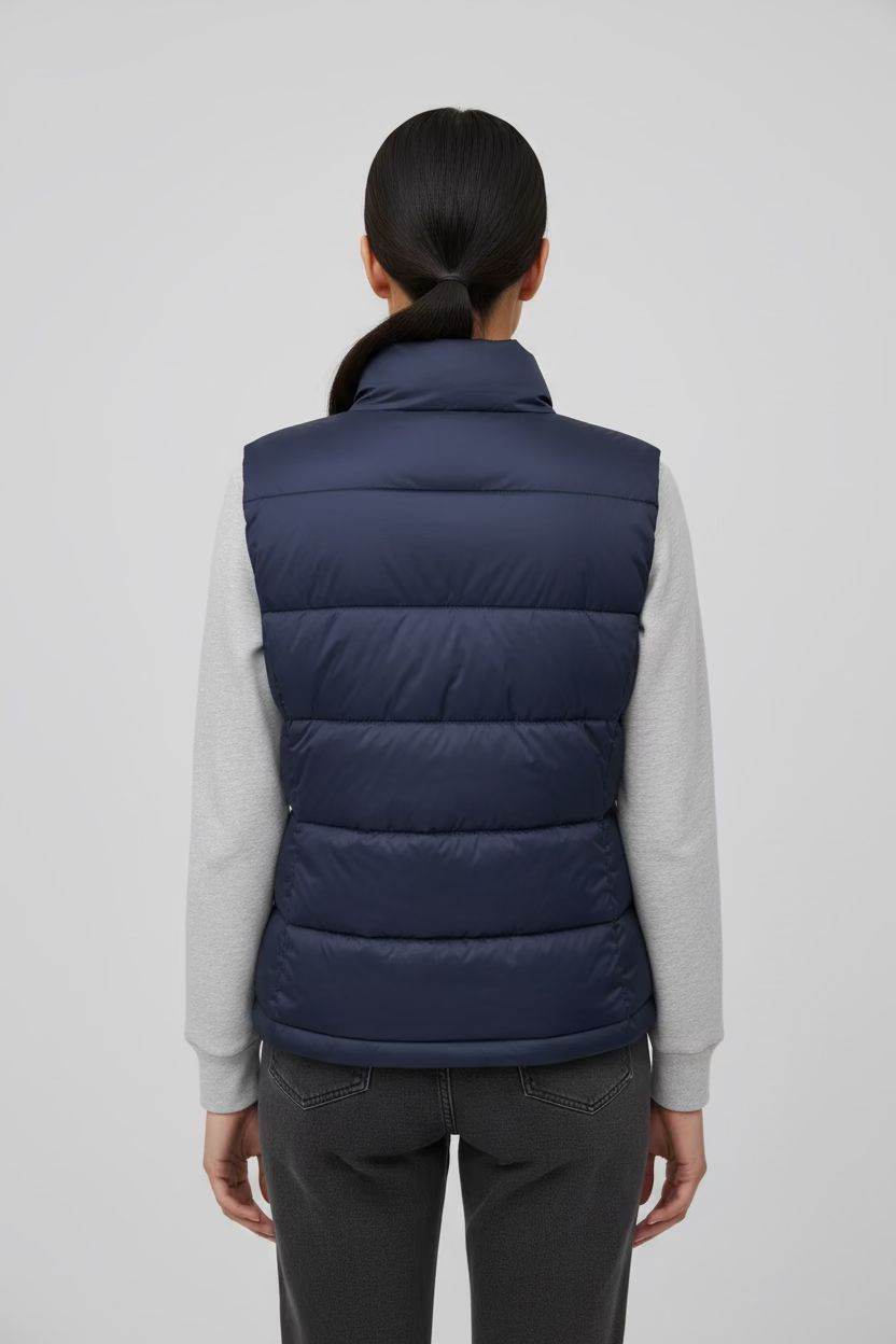 Greyson Aries Channel Quilted Hybrid Vest - Maltese Blue - Skorzie