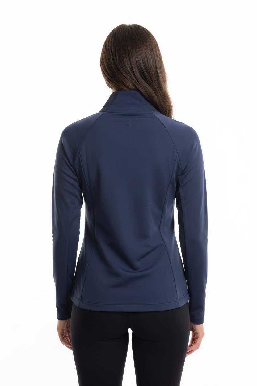 Johnnie-O Zip Hannah Jacket - Navy - Skorzie