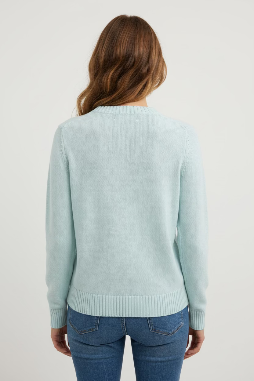 RNWK Crewneck Golf Sweater - Sky Blue - Skorzie