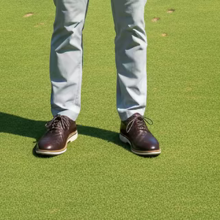 ECCO Mens Golf Classic Hybrid Shoes - Mocha - Skorzie