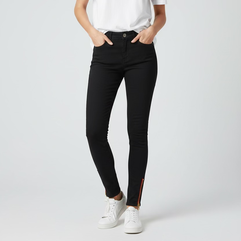 Etienne Marcel Skinny Leg Pant - Black - Skorzie