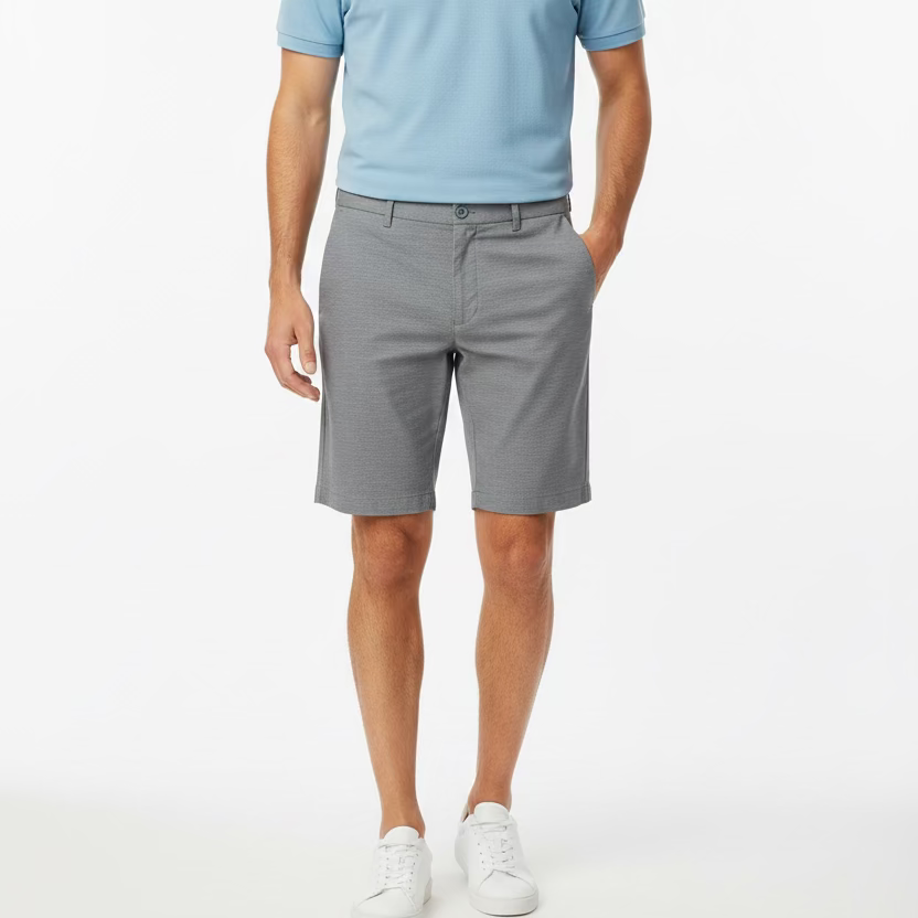 Peter Millar Surge Tailored Fit Shorts - Grey - Skorzie