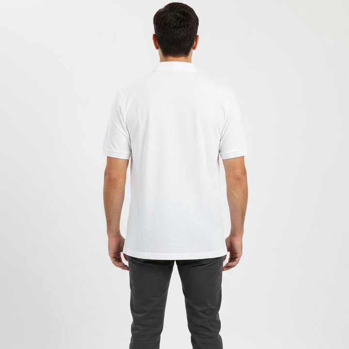 Criquet Short Sleeve Players Polo - White - Skorzie