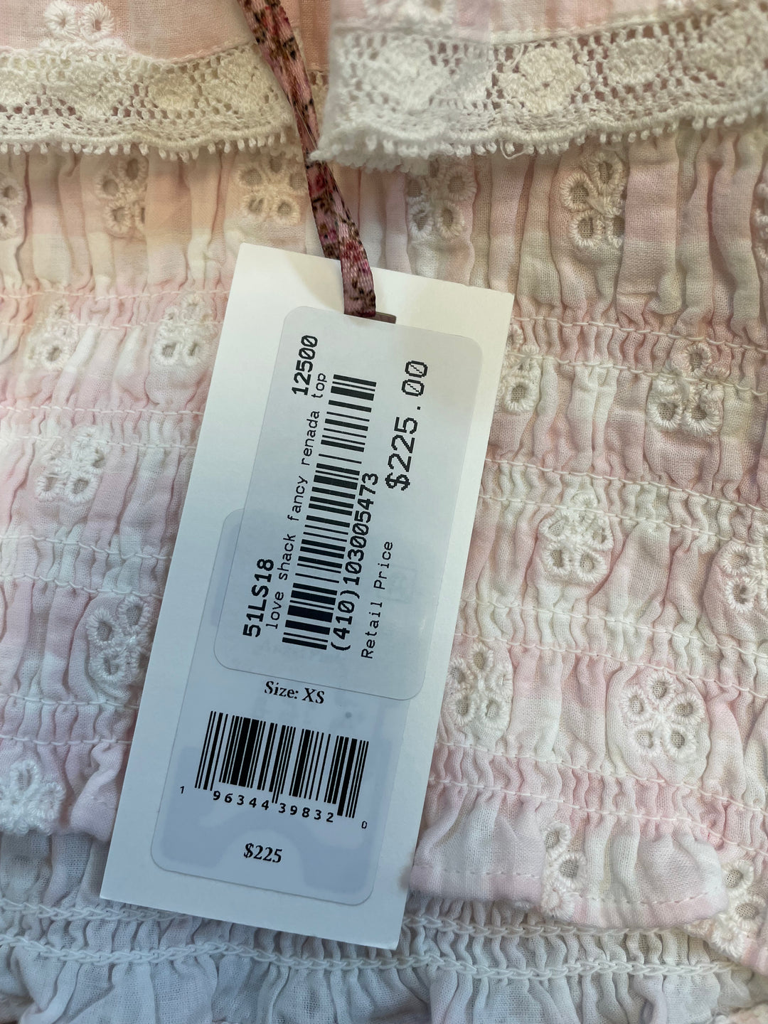 Love Shack Fancy Sleeveless Crop Top - Gingham Pink/White (Copy) - Skorzie